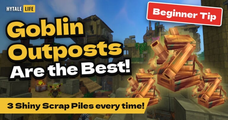 Hytale Goblin Breach Outposts: Why the Goblin Outpost Is the Best, 3 Shiny Scrap Piles Every Time