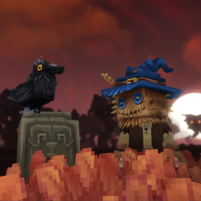 Scarecrow Mask and a crow