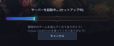 日本語MODを入れたときの起動画面