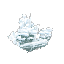 雪の積もった冬の茂み